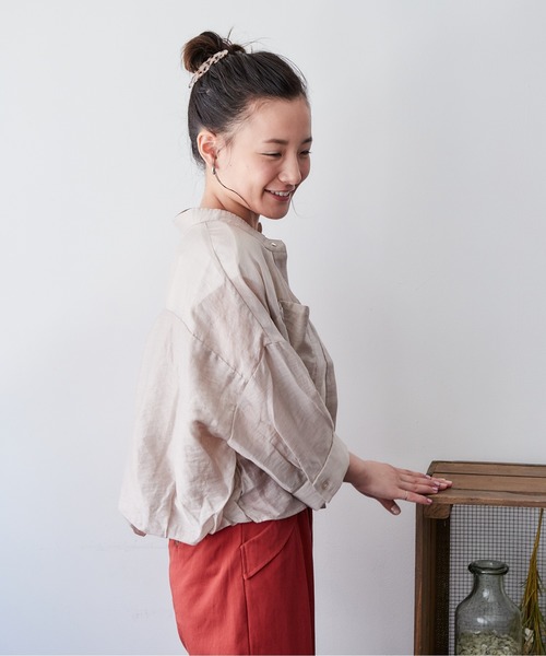 cepo（セポ）の「シアーボリュームブラウス（シャツ/ブラウス・レディース・ブラック/ベージュ/カーキ/サックスブルー・M）」の22枚目の写真
