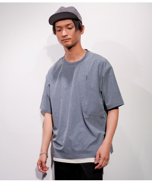 JUNRED（ジュンレッド）の「エアドライプルオーバー（Tシャツ/カットソー・メンズ・ブラック/ベージュ/ブルー・LL/M/L）」の4枚目の写真