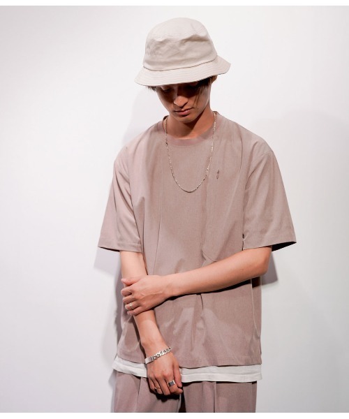 JUNRED（ジュンレッド）の「エアドライプルオーバー（Tシャツ/カットソー・メンズ・ブラック/ベージュ/ブルー・LL/M/L）」の13枚目の写真