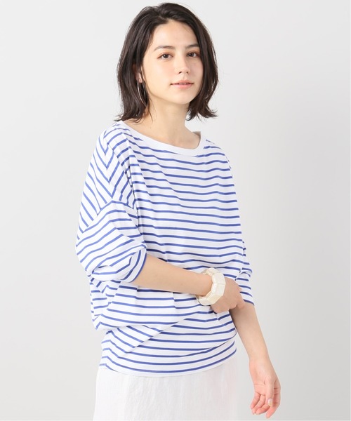 Plage - 新品未使用 Plage【R’IAM】FEMININE ボーダー7分丈プルオーバー plage（プラージュ）の「【R'IAM】FEMININE ボーダー7分丈プル