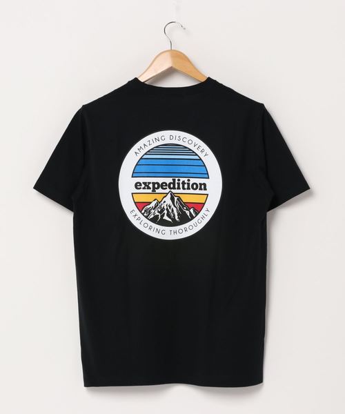 WEGO(ウィゴー)の「WEGO/マウンテンモチーフTシャツ(Tシャツ/カットソー・メンズ・ホワイト/ブラック・MEDIUM/SMALL/LARGE)」の3枚目の写真