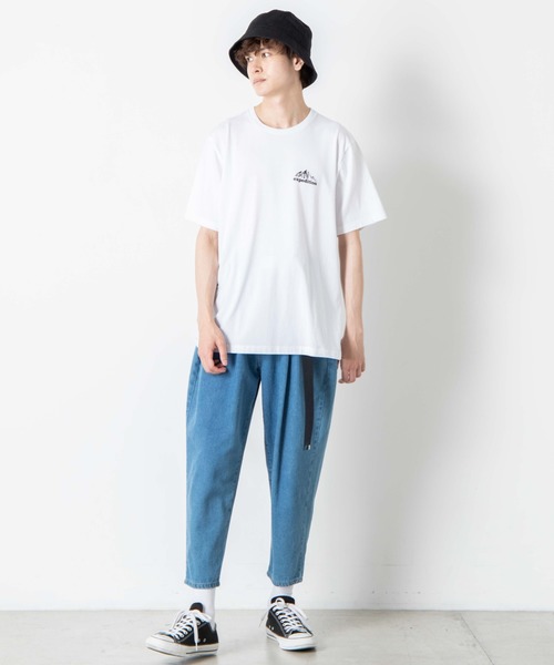 WEGO(ウィゴー)の「WEGO/マウンテンモチーフTシャツ(Tシャツ/カットソー・メンズ・ホワイト/ブラック・MEDIUM/SMALL/LARGE)」の12枚目の写真