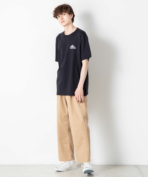 WEGO(ウィゴー)の「WEGO/マウンテンモチーフTシャツ(Tシャツ/カットソー・メンズ・ホワイト/ブラック・MEDIUM/SMALL/LARGE)」の9枚目の写真