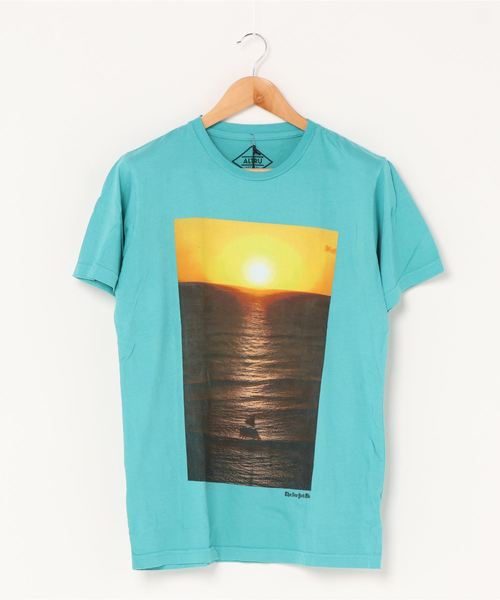 PARKS TOKYO SELECT(パークストウキョウセレクト)の「【ALTRU/オールトゥルー】(UN)プリントTシャツ(Tシャツ/カットソー・メンズ・グリーン系その他/ホワイト/ミックスグレー/グリーン・MEDIUM/SMALL)」の1枚目の写真