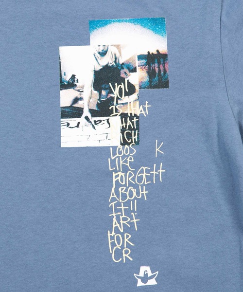 Mark Gonzales(マーク・ゴンザレス)の「Mark Gonzales/マークゴンザレス Happy Poem プリント オーバーサイズ長袖TEE(Tシャツ/カットソー・メンズ・ブラック/ホワイト/ワイン/オレンジ/グレイッシュブルー/ベージュ・M/XL/L)」の12枚目の写真