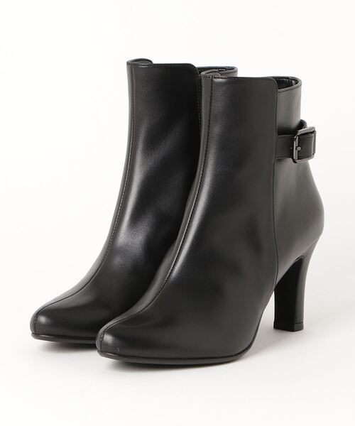 【未使用】DIANA 本革 ショートブーツ ブラック23.5cm WD65380 ダイアナ DIANA ショートブーツ （黒カーフ） -アウトレット通販