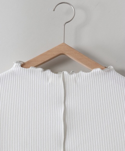 cepo（セポ）の「フリルメローハイネックＴｅｅ（Tシャツ/カットソー・レディース・ピンク/オフホワイト/ブラック・M）」の10枚目の写真