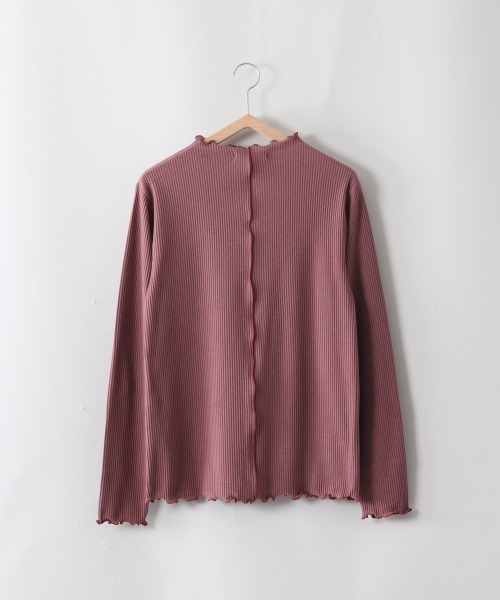 cepo（セポ）の「フリルメローハイネックＴｅｅ（Tシャツ/カットソー・レディース・ピンク/オフホワイト/ブラック・M）」の17枚目の写真