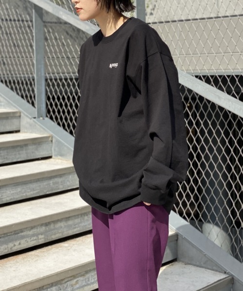 PBLIM（ページボーイリム）の「【PAGEBOYLIM】フロッキーロゴロンＴシャツ（Tシャツ/カットソー・レディース・ブラック/ブルー・MEDIUM/X-LARGE）」の5枚目の写真