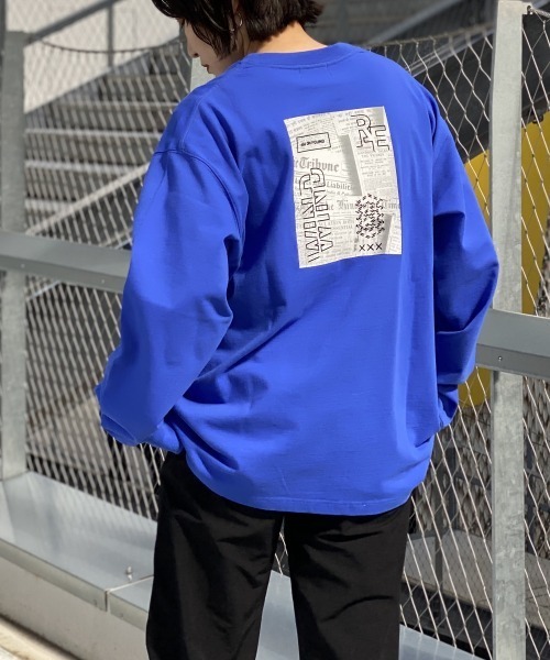 PBLIM（ページボーイリム）の「【PAGEBOYLIM】フロッキーロゴロンＴシャツ（Tシャツ/カットソー・レディース・ブラック/ブルー・MEDIUM/X-LARGE）」の6枚目の写真