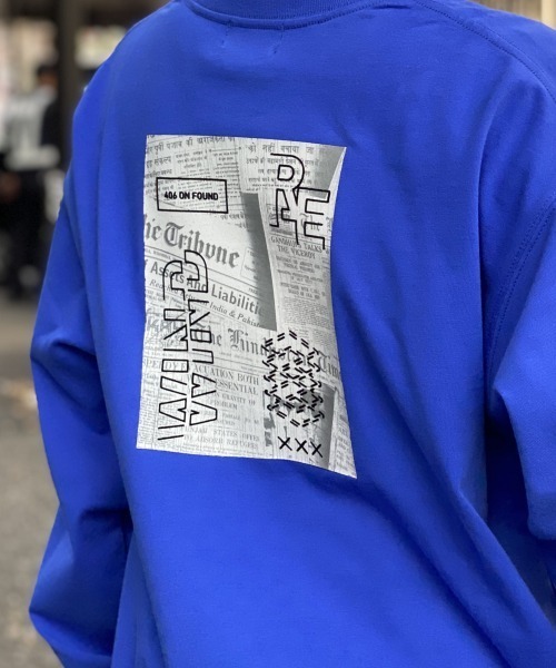 PBLIM（ページボーイリム）の「【PAGEBOYLIM】フロッキーロゴロンＴシャツ（Tシャツ/カットソー・レディース・ブラック/ブルー・MEDIUM/X-LARGE）」の9枚目の写真