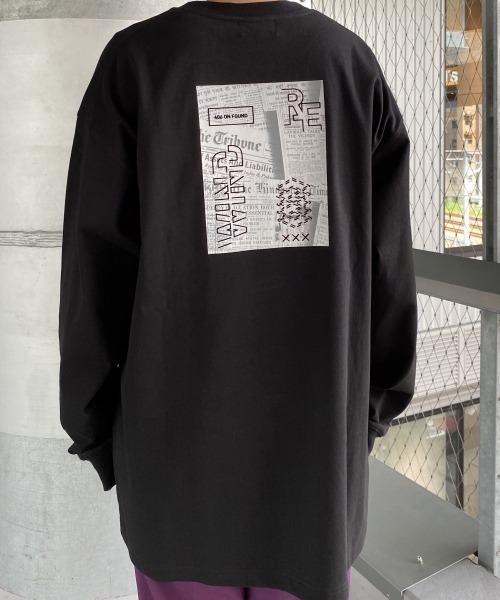 PBLIM（ページボーイリム）の「【PAGEBOYLIM】フロッキーロゴロンＴシャツ（Tシャツ/カットソー・レディース・ブラック/ブルー・MEDIUM/X-LARGE）」の12枚目の写真