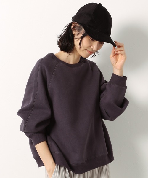 LAKOLE(ラコレ)の「ステッチワークブラッシュプルオーバー / LAKOLE(スウェット・レディース・ライトグレー/パープル/スモーク/ライトベージュ・SMALL/MEDIUM)」の15枚目の写真