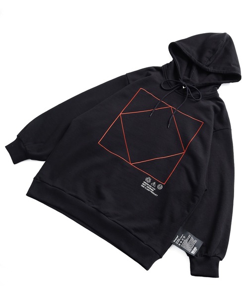 SHAREEF(シャリーフ)の「"SQUARE"emb. BIG PARKA(パーカー・メンズ・ホワイト/パープル/ブラック/ブルー系その他/ダークグリーン・1/3/2)」の12枚目の写真