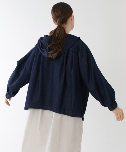 Kelen(ケレン)の「「KELEN / ケレン」ラインオンスデニムマウンテンパーカ"Bella Denim"(マウンテンパーカー・レディース・ワンウォッシュ/ブラック・M/S)」の5枚目の写真