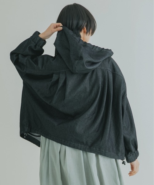 Kelen(ケレン)の「「KELEN / ケレン」ラインオンスデニムマウンテンパーカ"Bella Denim"(マウンテンパーカー・レディース・ワンウォッシュ/ブラック・M/S)」の10枚目の写真