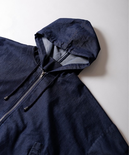 Kelen(ケレン)の「「KELEN / ケレン」ラインオンスデニムマウンテンパーカ"Bella Denim"(マウンテンパーカー・レディース・ワンウォッシュ/ブラック・M/S)」の14枚目の写真