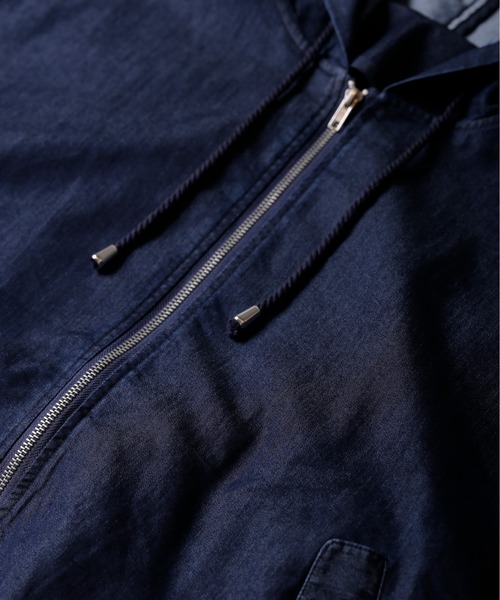 Kelen(ケレン)の「「KELEN / ケレン」ラインオンスデニムマウンテンパーカ"Bella Denim"(マウンテンパーカー・レディース・ワンウォッシュ/ブラック・M/S)」の15枚目の写真
