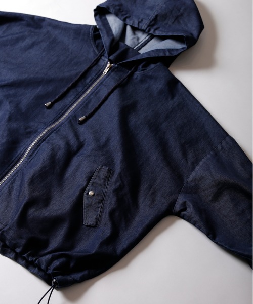 Kelen(ケレン)の「「KELEN / ケレン」ラインオンスデニムマウンテンパーカ"Bella Denim"(マウンテンパーカー・レディース・ワンウォッシュ/ブラック・M/S)」の17枚目の写真