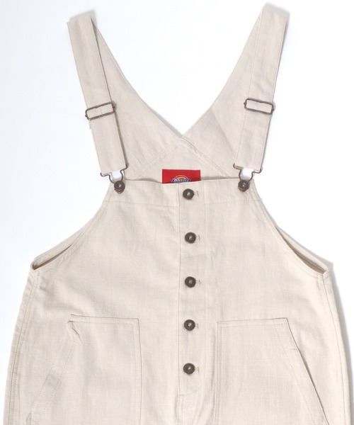 Dickies（ディッキーズ）の「Dickies◆フロントボタン綿麻リネンオーバーオール（サロペット/オーバーオール・レディース・ブラック/カーキ/アイボリー/キャメル・M/L）」の19枚目の写真
