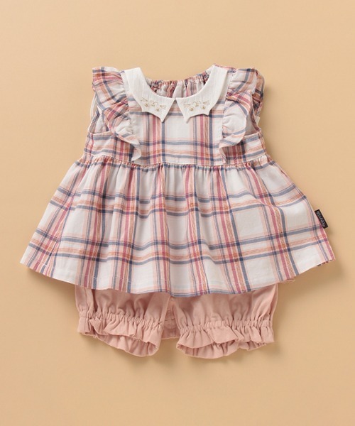 セール ネコ衿つきワンピース フリルブルマセット ワンピース Kladskap クレードスコープ のファッション通販 Zozotown