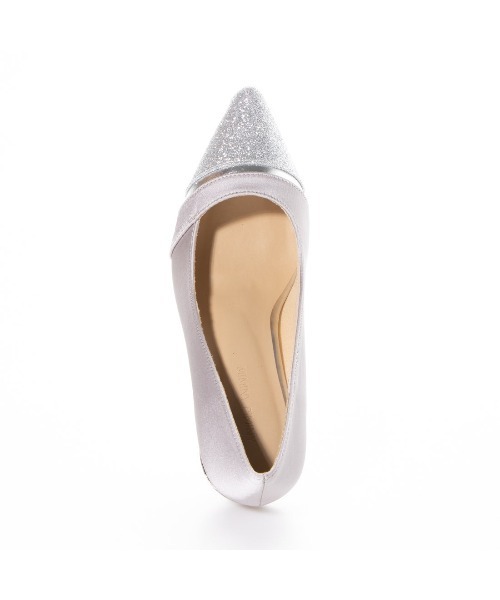 Miminy Piminy（ミミニー ピミニー）の「MiminyPiminy(ミミニーピミニー) つま先ラメ×サテン生地ポインテッドトゥ パンプス（パンプス・レディース・ゴールド/シルバー/ブラック・S/M/L/LL）」の16枚目の写真