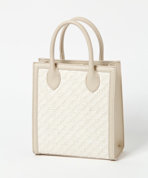 Heather(ヘザー)の「トリミングスクエアBAG 940030(ショルダーバッグ・レディース・ホワイト系その他/ベージュ系その他/ホワイト系その他2・ONE SIZE)」の9枚目の写真