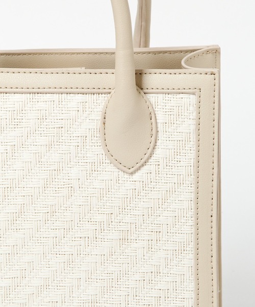 Heather(ヘザー)の「トリミングスクエアBAG 940030(ショルダーバッグ・レディース・ホワイト系その他/ベージュ系その他/ホワイト系その他2・ONE SIZE)」の7枚目の写真