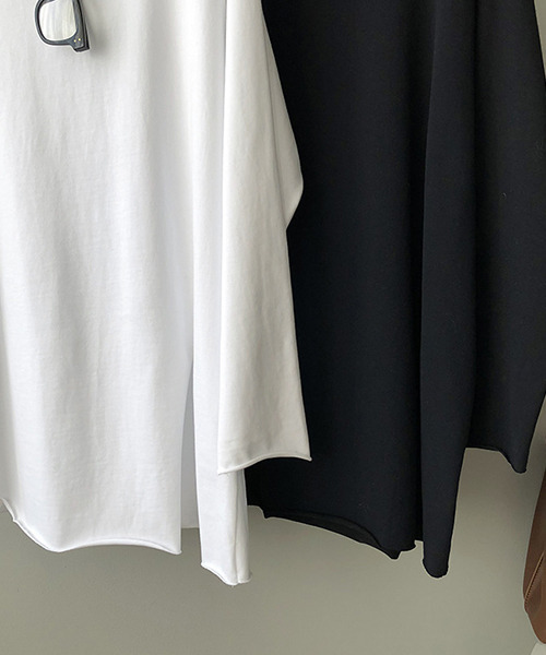 c.u.l(シーユーエル)の「【c.u.l:w】裾スリットラグラン無地カットソー culw33(Tシャツ/カットソー・レディース・ブラック/ホワイト・FREE)」の19枚目の写真