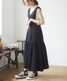 ・SUGAR SPOON Vネックティアードジャンスカ＊