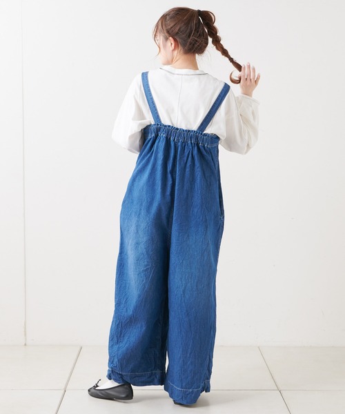 PUAL CE CIN（ピュアルセシン）の「綿ヘンプ デニムサロペット（サロペット/オーバーオール・レディース・インディゴブルー/ブルー・FREE）」の20枚目の写真
