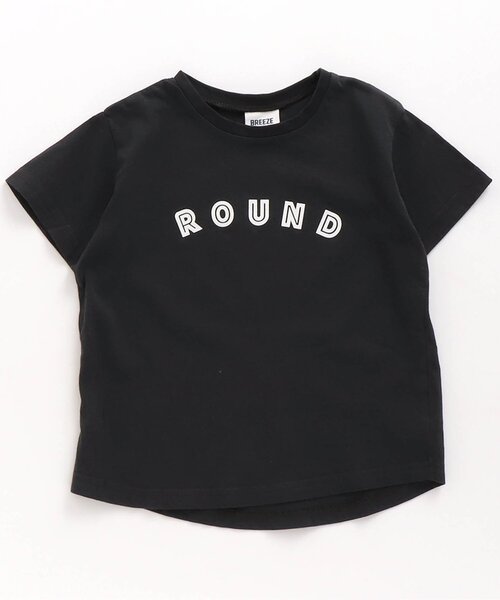 BREEZE(ブリーズ)の「半袖ロゴTシャツ(Tシャツ/カットソー・キッズ・ベージュ/ネイビー/ピンク/ブラック/グレー/ホワイト・130/140/150/160/90/100/110/120)」の3枚目の写真