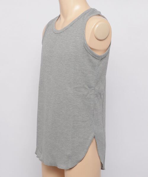 SlashDate(スラッシュデイト)の「ロング丈タンクトップ/ワッフル素材(タンクトップ・メンズ・ホワイト/ブラック/ブラウン/グレー・XL/L/M)」の5枚目の写真