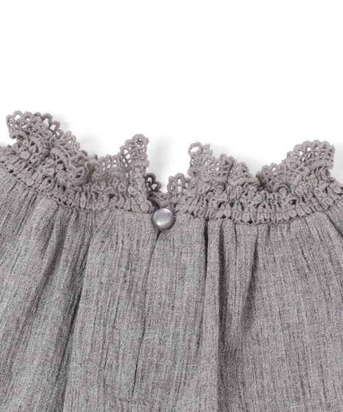 studio CLIP（スタディオクリップ）の「スタンドカラー付け襟（付け襟・レディース・ブルー/アイボリー/ベージュ/グレー・FREE）」の18枚目の写真