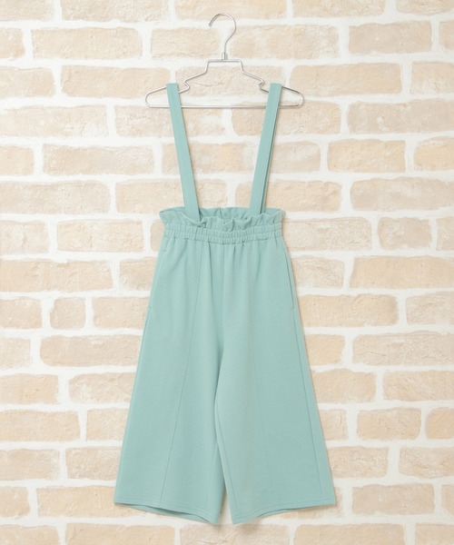 ikka（イッカ）の「防汚加工サス付きワイドパンツ（120~160cm）（その他パンツ・キッズ・ベージュ/ミント・120/130/140/150/160）」の2枚目の写真