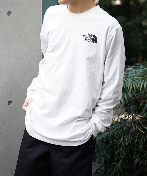 THE NORTH FACE(ザノースフェイス)の「THE NORTH FACE/ザ・ノースフェイス M L/S THROWBACK TEE ロンT(Tシャツ/カットソー・メンズ・ブラック×ホワイト/ホワイト×ブラック・M/L/XL/S)」の3枚目の写真