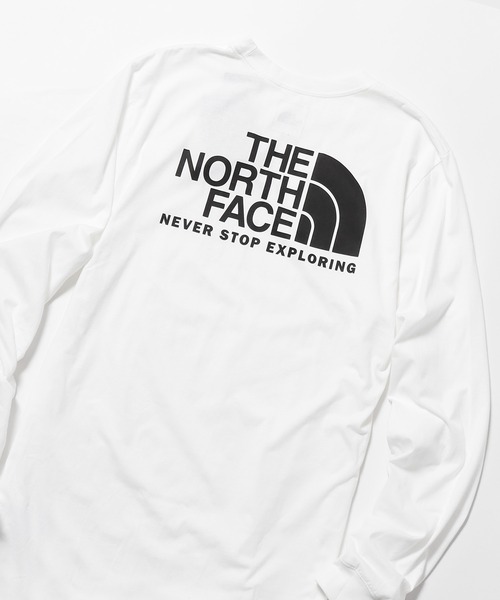 THE NORTH FACE(ザノースフェイス)の「THE NORTH FACE/ザ・ノースフェイス M L/S THROWBACK TEE ロンT(Tシャツ/カットソー・メンズ・ブラック×ホワイト/ホワイト×ブラック・M/L/XL/S)」の4枚目の写真
