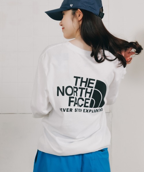 THE NORTH FACE(ザノースフェイス)の「THE NORTH FACE/ザ・ノースフェイス M L/S THROWBACK TEE ロンT(Tシャツ/カットソー・メンズ・ブラック×ホワイト/ホワイト×ブラック・M/L/XL/S)」の10枚目の写真