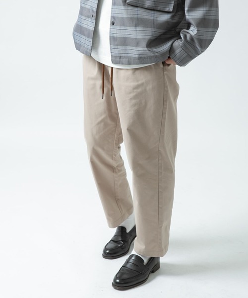 ITEMS URBANRESEARCH（アイテムズ アーバンリサーチ）の「TC ウエストリブパンツ（その他パンツ・メンズ・ブラウン/ベージュ/ブラック・LARGE/MEDIUM）」の12枚目の写真