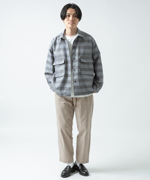 ITEMS URBANRESEARCH（アイテムズ アーバンリサーチ）の「TC ウエストリブパンツ（その他パンツ・メンズ・ブラウン/ベージュ/ブラック・LARGE/MEDIUM）」の8枚目の写真