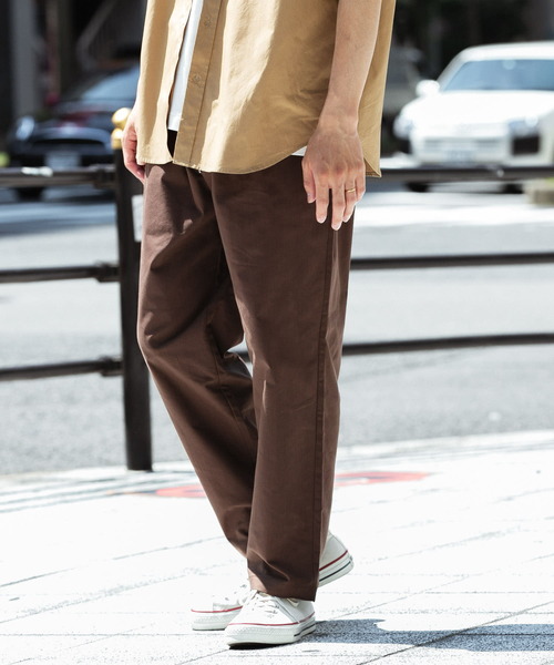 ITEMS URBANRESEARCH（アイテムズ アーバンリサーチ）の「TC ウエストリブパンツ（その他パンツ・メンズ・ブラウン/ベージュ/ブラック・LARGE/MEDIUM）」の19枚目の写真