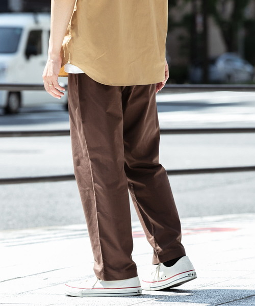 ITEMS URBANRESEARCH（アイテムズ アーバンリサーチ）の「TC ウエストリブパンツ（その他パンツ・メンズ・ブラウン/ベージュ/ブラック・LARGE/MEDIUM）」の17枚目の写真