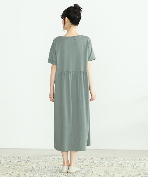 ONIGIRI（オニギリ）の「Tシャツワンピース（ワンピース・レディース・チャコール/ベージュ/ターコイズブルー・MEDIUM/LARGE）」の10枚目の写真