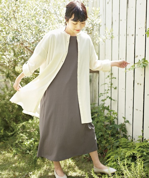 ONIGIRI（オニギリ）の「Tシャツワンピース（ワンピース・レディース・チャコール/ベージュ/ターコイズブルー・MEDIUM/LARGE）」の21枚目の写真