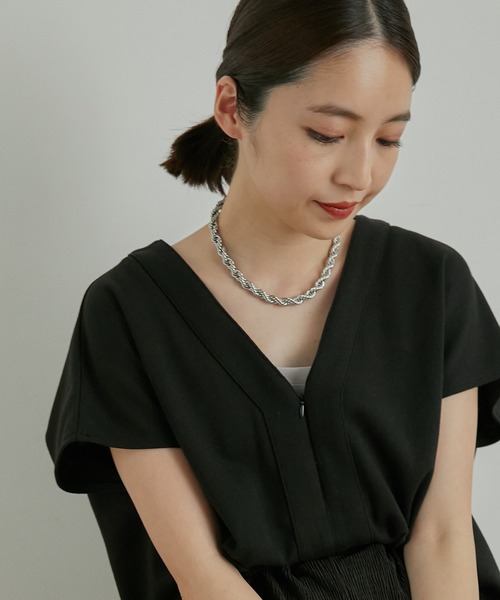 VIS（ビス）の「ボリュームチェーンネックレス（ネックレス・レディース・シルバー/ゴールド・FREE）」の2枚目の写真