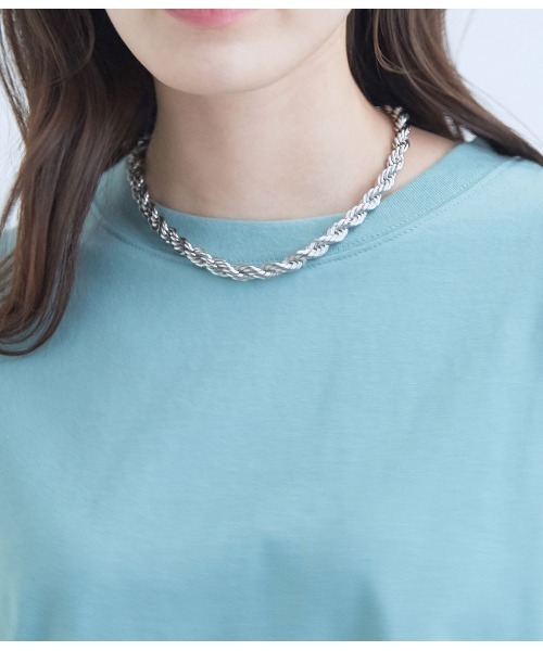 VIS（ビス）の「ボリュームチェーンネックレス（ネックレス・レディース・シルバー/ゴールド・FREE）」の11枚目の写真