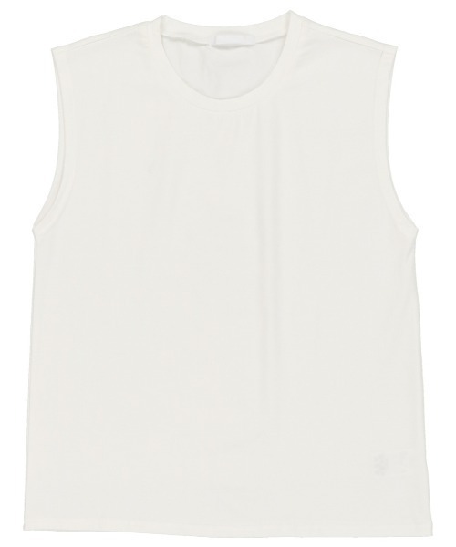 SPINNS（スピンズ）の「【10色展開】ノースリーブカットソー（タンクトップ・レディース・ホワイト/ブラック/ベージュ/ネイビー/ブラウン/カーキ/オレンジ/ブルー/グリーン/グリーン系その他・ONESIZE）」の11枚目の写真