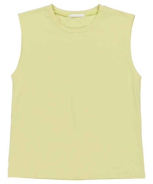 SPINNS（スピンズ）の「【10色展開】ノースリーブカットソー（タンクトップ・レディース・ホワイト/ブラック/ベージュ/ネイビー/ブラウン/カーキ/オレンジ/ブルー/グリーン/グリーン系その他・ONESIZE）」の16枚目の写真