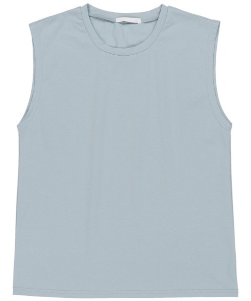 SPINNS（スピンズ）の「【10色展開】ノースリーブカットソー（タンクトップ・レディース・ホワイト/ブラック/ベージュ/ネイビー/ブラウン/カーキ/オレンジ/ブルー/グリーン/グリーン系その他・ONESIZE）」の18枚目の写真