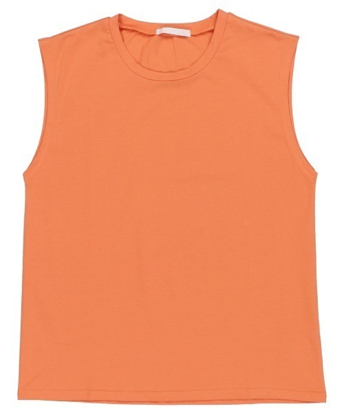 SPINNS（スピンズ）の「【10色展開】ノースリーブカットソー（タンクトップ・レディース・ホワイト/ブラック/ベージュ/ネイビー/ブラウン/カーキ/オレンジ/ブルー/グリーン/グリーン系その他・ONESIZE）」の19枚目の写真